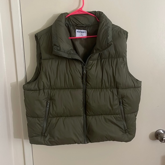 Green Bomber crop jacket - Picture 1 of 2